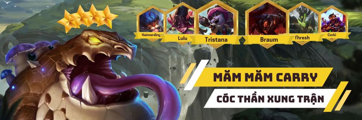 DTCL: Leo rank cực dị với Cóc thần Măm Măm