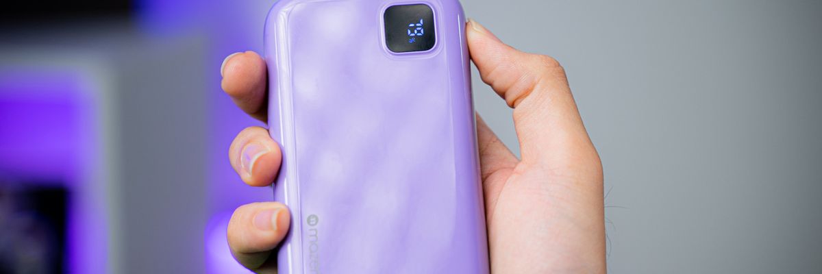 Trên tay PDP Mazer SuperMINI-Pocket Power.Link Trio: Nhỏ gọn, màu tím lạ mắt, sạc nhanh 22W, tích hợp sẵn cáp sạc, giá 1.79 triệu