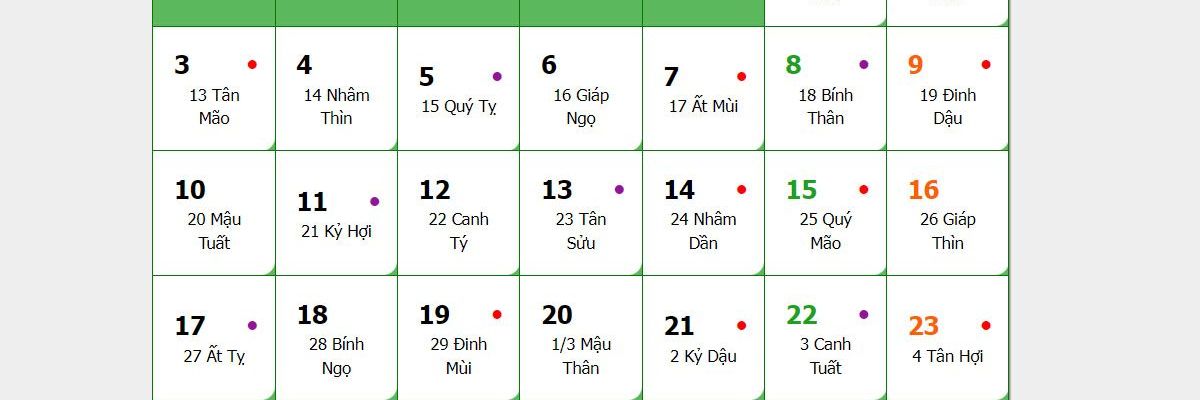 Ngày tốt tháng 3 năm 2023 - Ngày đẹp vạn sự hanh thông