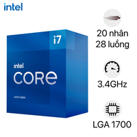 CPU Intel Core i7 14700KF | Up to 5.6GHz, 20 cores 28 threads