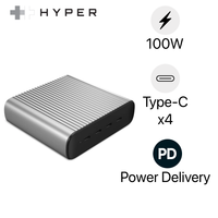  Củ sạc nhanh Hyperjuice Gan 245W 4 USB-C PD Gan245 