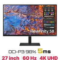 Màn hình Samsung Viewfinity S8 UHD LS27B800PXEXXV 27 inch