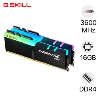  Ram PC G.SKILL Trident Z RGB 16GB 3600MHz DDR4 (8GBx2) F4-3600C18D-16GTZR 