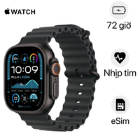 Apple Watch Ultra 2 2024 49mm Viền Titan Đen Dây Cao Su | Chính hãng VN/A