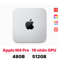 Mac mini M4 Pro 2024 12CPU 16GPU 48GB 512GB | Chính hãng Apple Việt Nam