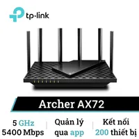  Router Wifi 6 Gigabit TP-Link Archer Ax72 băng tầng kép Ax5400   