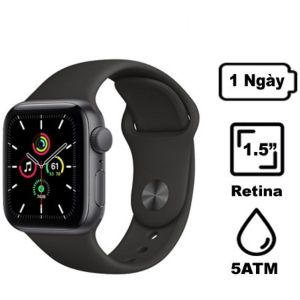  Apple Watch SE 40mm (GPS) Viền Nhôm - Dây Cao Su Chính Hãng (7) 