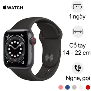  Apple Watch Series 6 44mm 4G Viền Nhôm Dây Cao Su Chính Hãng (10) 