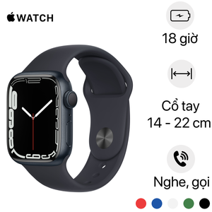  Apple Watch Series 7 45mm (GPS) Viền nhôm dây cao su | Chính hãng VN/A 