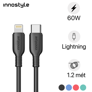  Cáp Innostyle Jazzy USB-C to Lightning MFI 1.2 mét 