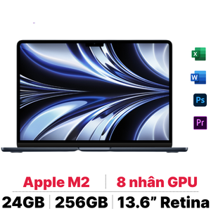  Apple Macbook Air M2 2022 24GB 256GB I Chính hãng Apple Việt Nam 