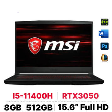Laptop MSI Gaming GF63 Thin 11UC-444VN - Đã Kích Hoạt