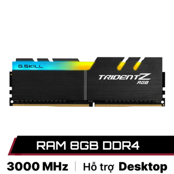 RAM PC G.SKILL Trident Z RGB 8GB (1X8) 3000MHz DDR4