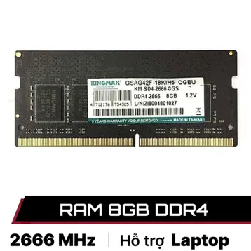 RAM Laptop Kingmax 8GB DDR4 2666Mhz