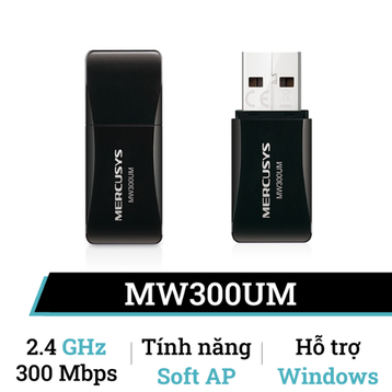 USB Wifi Mercusys MW300UM không dây 