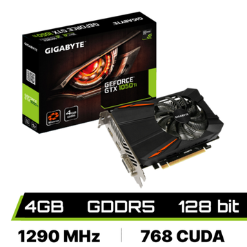 Card màn hình GIGABYTE GeForce GTX 1050Ti 4GB GDDR5 (GV-N105TD5-4GD)