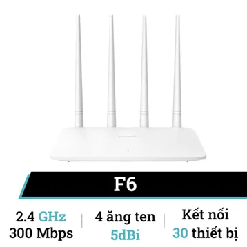 Router Wifi chuẩn N tốc độ 300 MBPS Tenda - F6