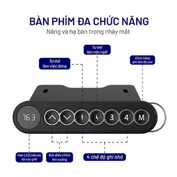 Bàn làm việc đứng điều chỉnh độ cao Flexispot ET225-EC5