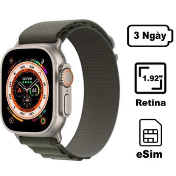 Apple Watch Ultra 49MM (4G) - Viền Titan Dây Vải Cỡ Nhỏ | Chính Hãng