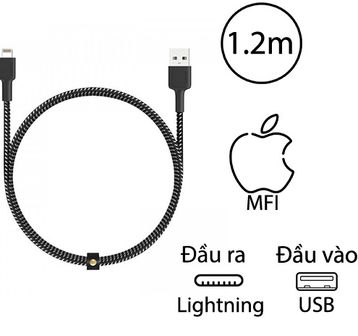 Cáp Aukey Lightning 1.2 mét CB-BAL3