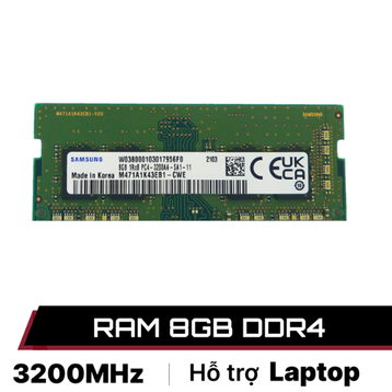RAM laptop Samsung 8GB DDR4 3200MHz