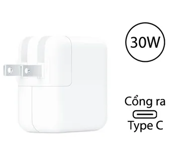 Sạc nhanh Apple 30W Type-C MY1W2ZA | Chính hãng Apple Việt Nam