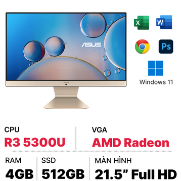 Máy tính để bàn All In One văn phòng Asus M3200WUAK-BA015W