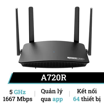 Router Wifi Totolink A720R băng tần kép AC1200