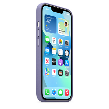 Ốp lưng iPhone 13 Mini Apple Leather Case Chính hãng hỗ trợ sạc MagSafe