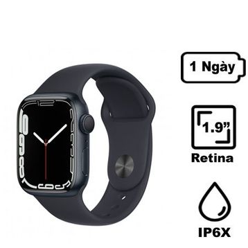 Apple Watch Series 7 45mm (GPS) Viền nhôm dây cao su | Chính hãng VN/A - Đã kích hoạt