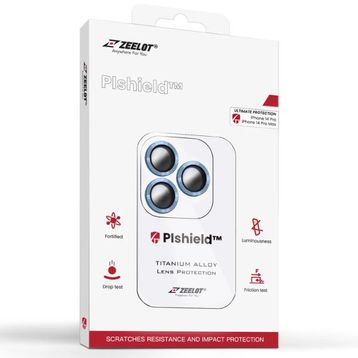 Miếng dán camera iPhone 14 Pro/14 Pro Max Zeelot Pishield viền màu