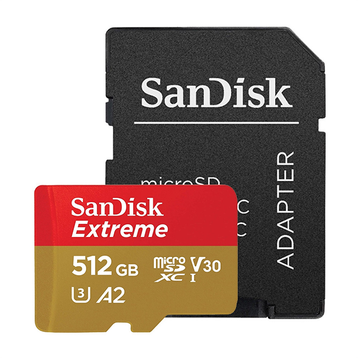 Thẻ nhớ Micro SDXC Sandisk Extreme V30 A2 190MB/s 512GB