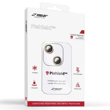 Miếng dán camera iPhone 14 Pro/14 Pro Max Zeelot Pishield viền màu