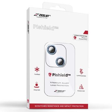 Miếng dán camera iPhone 14 Pro/14 Pro Max Zeelot Pishield viền màu