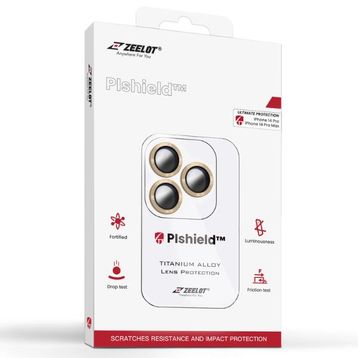 Miếng dán camera iPhone 14 Pro/14 Pro Max Zeelot Pishield viền màu