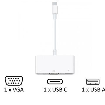Cáp chuyển USB-C to VGA Multiport Apple MJ1L2ZP | Chính hãng Apple Việt Nam