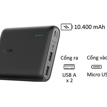 Pin dự phòng Anker Powercore 10400mAh A1214