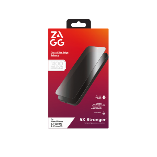 Dán Kính Cường Lực Màn Hình Iphone 16 Zagg Privacy Full Chống Nhìn Trộm