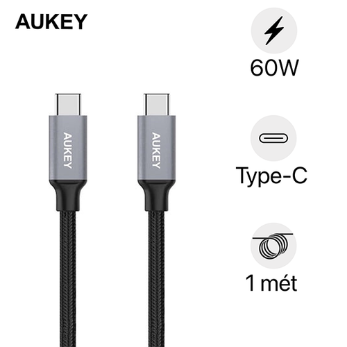 Cáp Aukey Usb - C To Usb - C 2.0 1 Mét Cb - Cd5