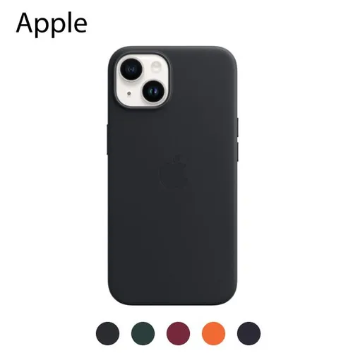 Ốp lưng iPhone 14 Plus Apple Leather Case hỗ trợ sạc Magsafe