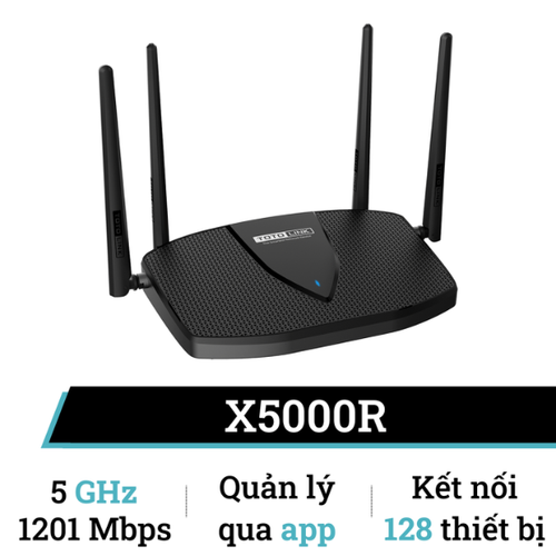 Router Wifi Totolink X5000R Wifi 6 Băng Tần Kép Ax1800