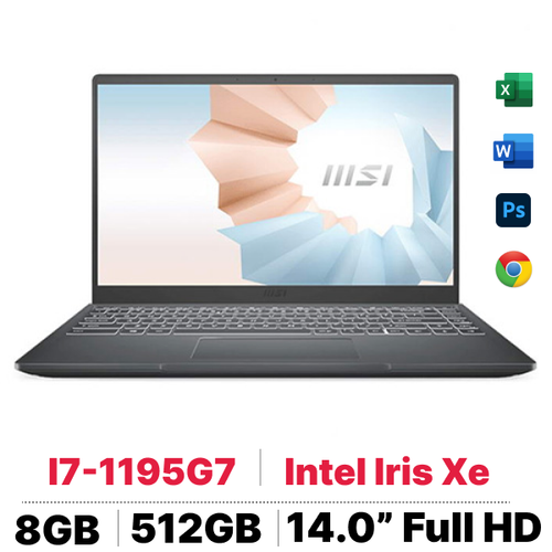 Laptop Msi Modern 14 B11Mou - 1032Vn - Cũ Xước Cấn