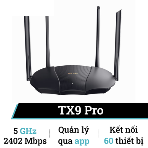 Router Wifi Băng Tần Kép Tenda Tx9 Pro Chuẩn Wifi 6 Ax3000