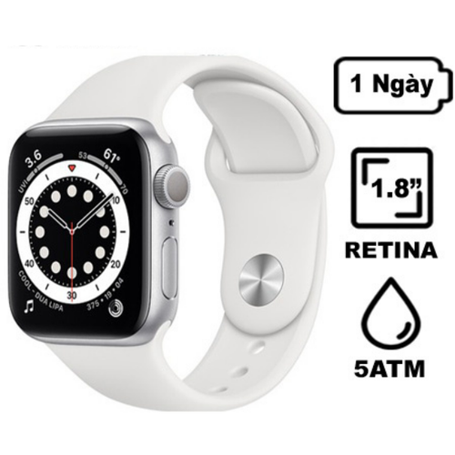 Apple Watch Series 6 44Mm (Gps) Viền Nhôm Dây Cao Su - Cũ Đẹp