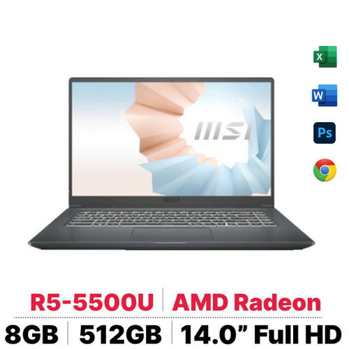 Laptop Msi Modern 14 B5M 204Vn - Cũ Trầy Xước