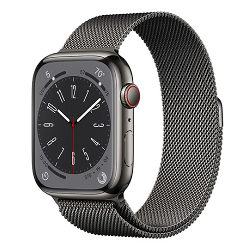 Apple Watch Series 8 45Mm 4G - Viền Thép Dây Thép - Đổi Bảo Hành - Đen