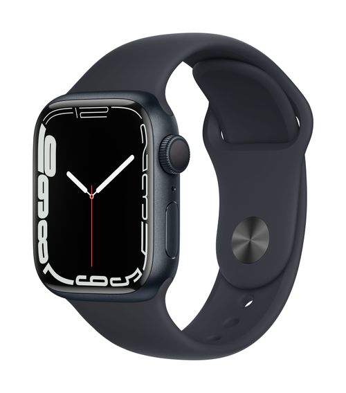 Apple Watch Series 7 41Mm (Gps) Viền Nhôm Dây Cao Su - Cũ Trầy Xước - Đen