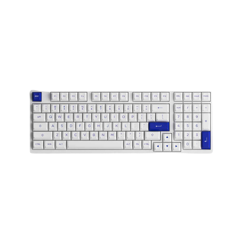 Bàn Phím Cơ Không Dây Akko 3098B Multi - Mode Blue On White