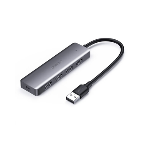 Hub Chuyển Đổi Ugreen 4 Cổng Usb 3.0 + Micro Usb - Vỏ Mạ Kim Loại - Siêu Mỏng Cm219 50985