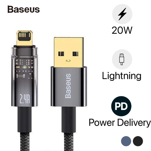 Cáp Sạc Nhanh Tự Ngắt Baseus Explorer Series Usb - A To Ip 2.4A 1M